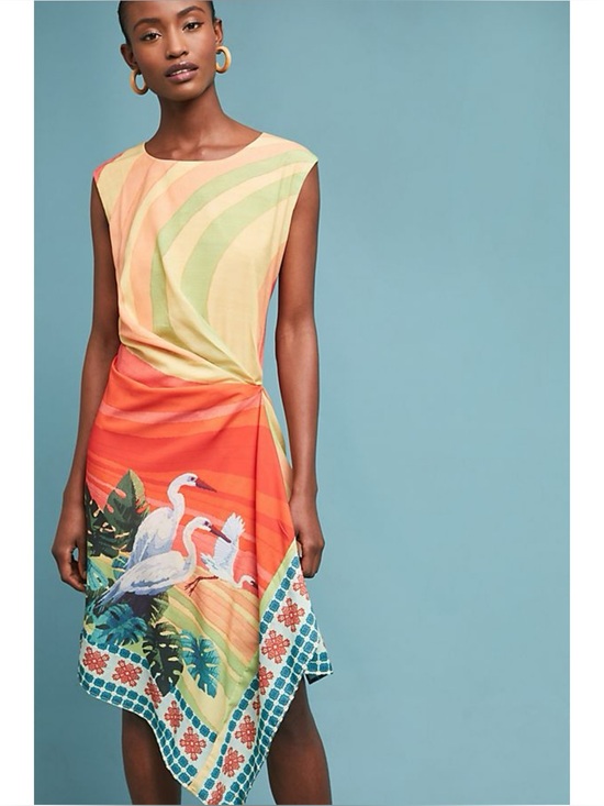 Anthropologie Dresses & Skirts - Anthropologie x Eva Franco Vibrant Bird Dress